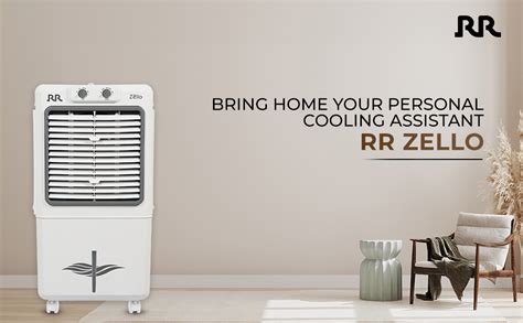 RR Zello 25 Ltr Personal Air Cooler with High Air Delivery, Honeycomb ...
