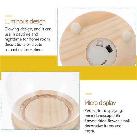 Buy Glass Dome Cloche Jar Display Cover Bell Clear Cake Flower Case ...