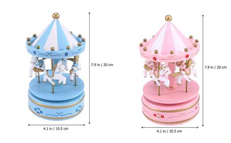 Buy OM KRAFT Plastic and Metal Merry-Go-Round Rotating Small Carousel ...