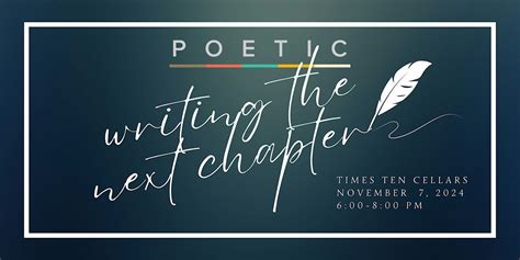Writing the Next Chapter, a POETIC event, Times Ten Cellars, Dallas, 7 ...
