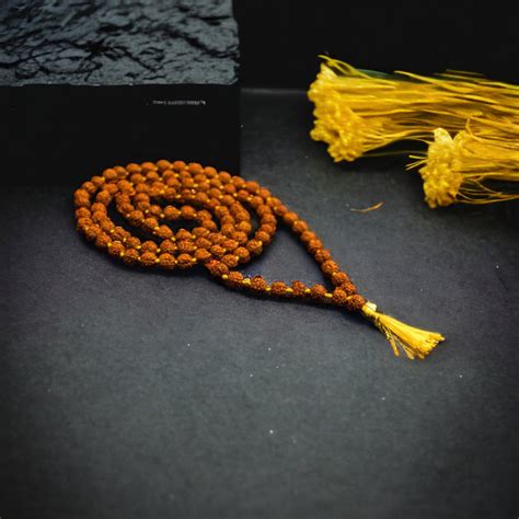 Brown Rudraksha Mala - 108+1 Beads – Japam