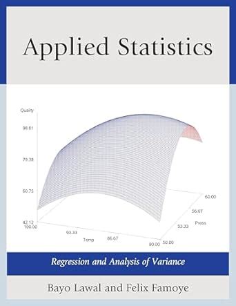 Buy Applied Statistics: Regression and Analysis of Variance Book Online ...
