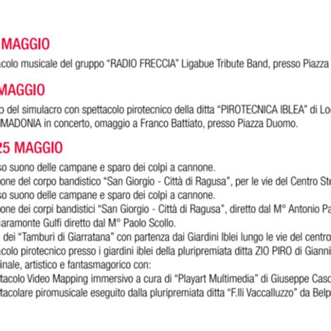 Eventi - Festa San Giorgio Martire 2025 a Ragusa Ibla - Ragusa Ibla