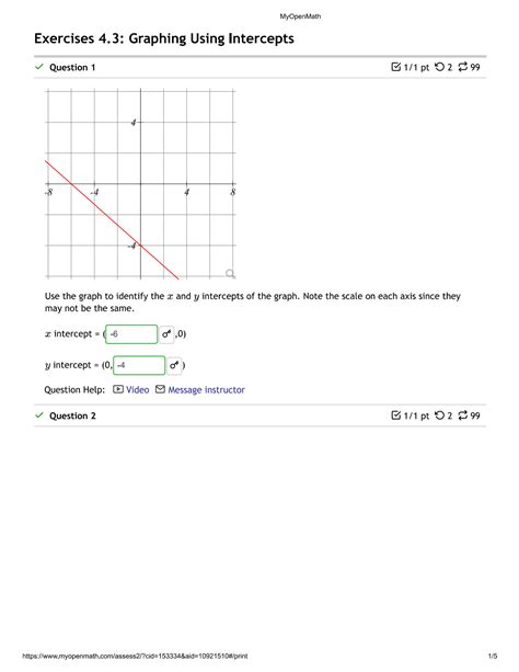 Image result for Graphing Using Intercepts