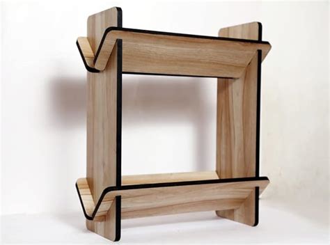 KRISANT Small Double Book Rack Space Saver Engineered Wood Book Shelf ...