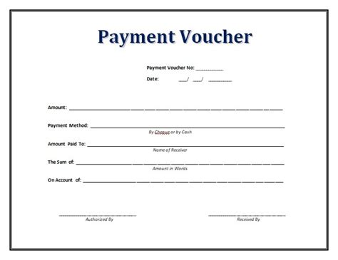 Payment-Voucher-Template Word | Sample Formats