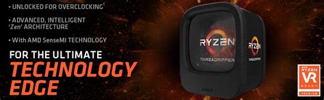 AMD RYZEN Threadripper 1950X 16 Core Desktop Processor 3.4 GHz - Socket ...
