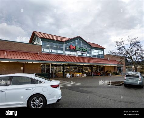 Anacortes, WA USA - circa November 2021: Street view of The Market At ...