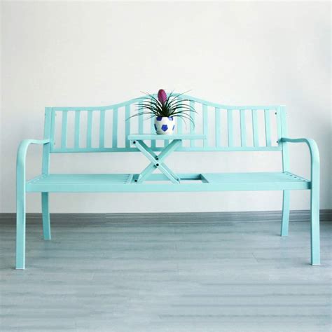 Buy outdoor furniture 59 inch Terrace Garden Bench Park Yard, A Metal ...