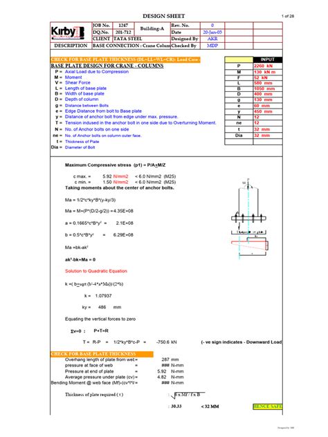 Image result for Anchor Bolt Projection Column Base Plate