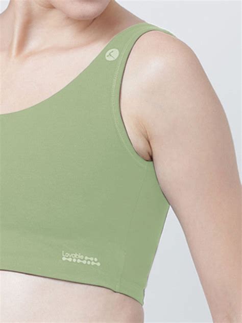 Lovable Forest Green Padded Non Wired Full Coverage Sports Bra- SEA SI ...