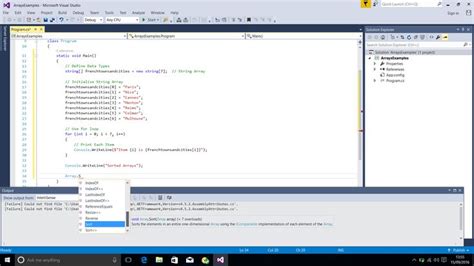 Image result for How to Using Array in Web Form Application Visual Studio