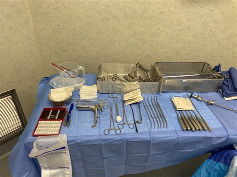 Hysteroscopy mayo stand and back table setup - CSTSetup