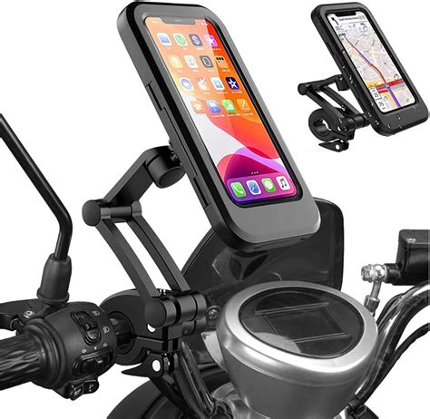 Sounce Bike Phone Mount Waterproof Cell Phone Holder 360 Rotation ...