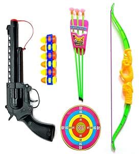 Dynamic Retail Global Guns for Boys, Archery Bow and Arrows Toy Set for ...