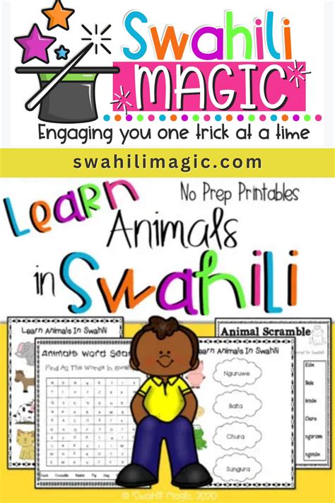 Learn Swahili : Animals