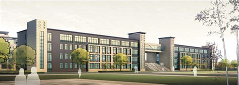 洛阳市第一高级中学新校区信息艺术中心|建筑设计|成果展示|洛阳市规划建筑设计研究院有限公司