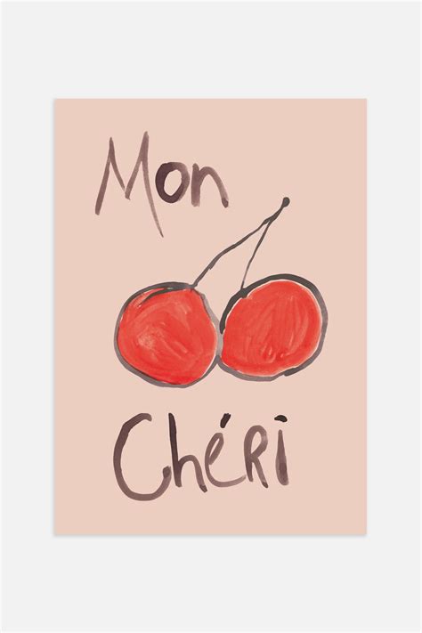 Mon Cheri Poster - Brown/red - Postery - Home All | H&M GB