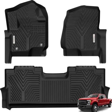 YITAMOTOR Floor Mats Compatible with F250/F350 Custom Fit Floor Liners ...