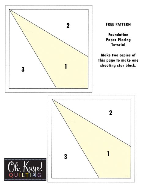 Foundation piecing Tutorial 的图像结果