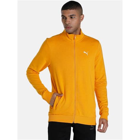 Buy Puma Zippered Sweat Tr Men Orange Jacket Online