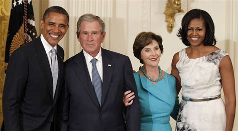 George W. Bush and Laura Bush celebrate 40th wedding anniversary ...