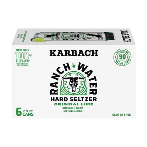 Buy Karbach Ranch Water Original Lime Hard Seltzer 6 - 12 fl oz Cans ...