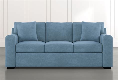 Cypress II 83" Light Blue Sofa in 2021 | Light blue sofa, Blue sofa ...