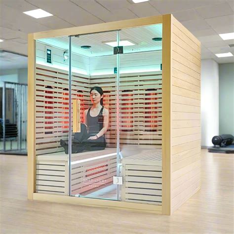 Commercial Infrared sauna 4 - 6 person 2 seat Full Spectrum