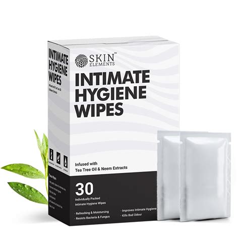 Skin Elements Intimate Hygiene Wipes | pH Balanced Anti-bacterial Wipes ...