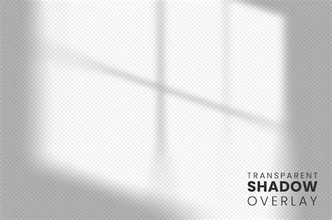 Transparent window shadow overlay template | Free PSD