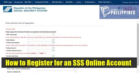 Quick Guide on SSS Online Account Registration | Online Quick Guide