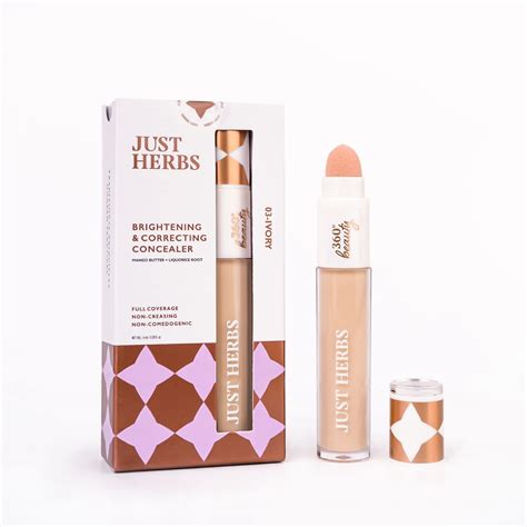 Just Herbs Concealer for Face Makeup With Liquorice Root Dewy Finish ...