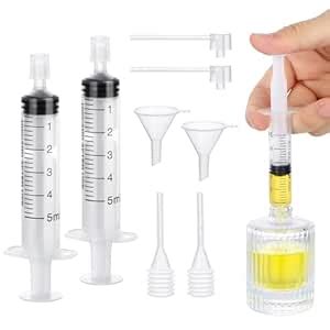 Segbeauty Perfume Refill Tool Kit, 8pcs Plastic Clear Perfume Dispenser ...