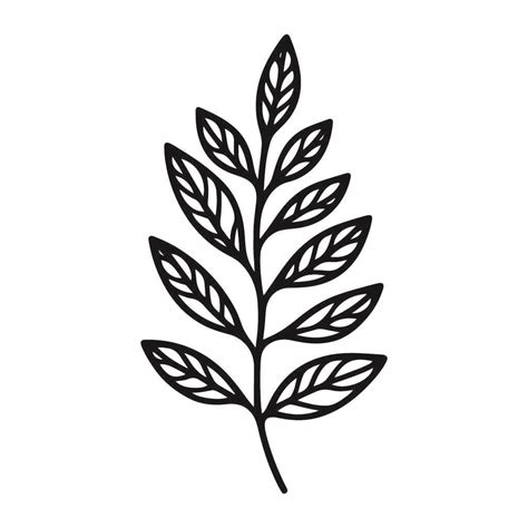 Free Fall Leaf SVG Black And White SVG Vector File For Laser Cutting #5 - K40 Laser Cutter