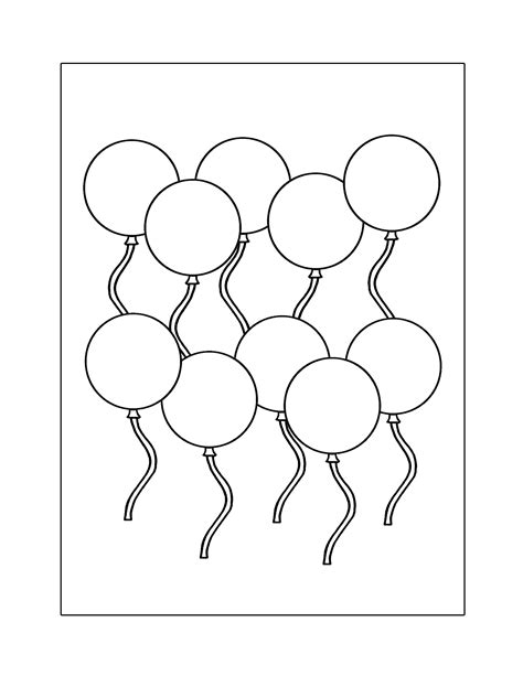 Balloons Coloring Pages – Printable Coloring Pages. FREE