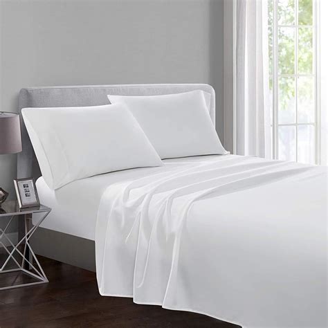 Yorkshire Bedding Flat Sheet Super King Size 100% Egyptian Cotton White ...