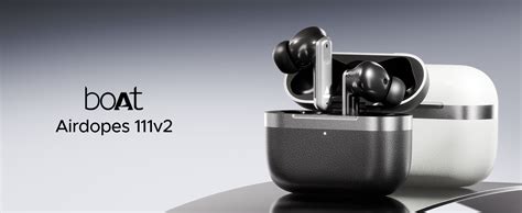 boAt Airdopes 111v2, Leather Finish, 4Mics ENx, 50H Battery, 13mm ...