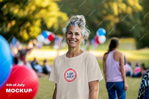 Premium PSD | Person wearing 4th of july clothing