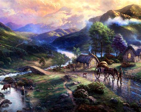 Thomas Kinkade | ~ ️ Malerische Landschaften I ~ ️ | Pinterest | Bilder ...