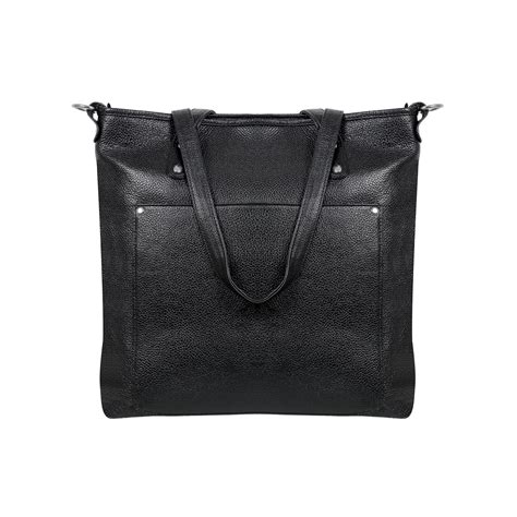 Buy Boshek Black Stylish Genuine Leather Tote Handbag for Women – Omax