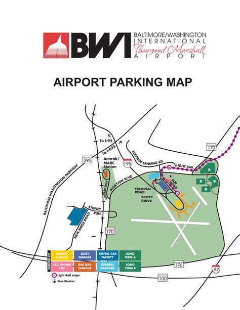 Baltimore Washington International Airport Parking Map (2025-2024 ...