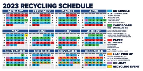 Garbage Collection Schedule Vernon at Lena Thomas blog