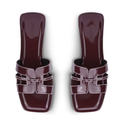 Crimzon Women Lyra Gloss Burgundy Flats Faux Leather