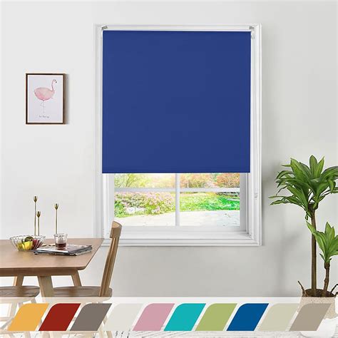 Buy DECO WINDOW Blue Blackout Roller Blind - 29x84" from Deco Window at ...