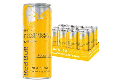 Red Bull Energy Drink Tropical Edition 12 x250ml Refreshing - Nicol ...