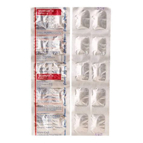 Telmisat H 40mg - Strip of 10 Tablets : Amazon.in: Health & Personal Care