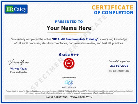 HR Audit Fundamental Fast-Track Course With Certificate
