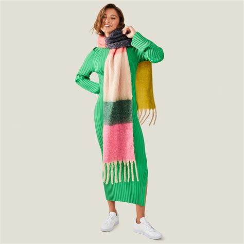 Buy Multi Stripe Fluffy Scarf Online - Accessorize India