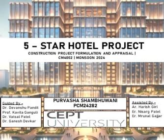 5 STAR HOTEL | CEPT - Portfolio